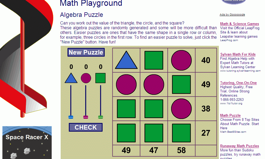 Math Playground Games 2